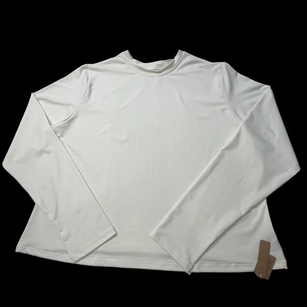 SKIMS Swim Long Sleeve Shirt Rash Guard‎ Marble 3X